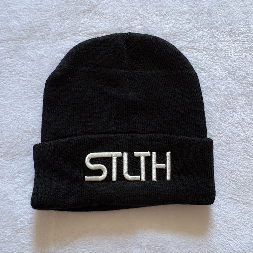 STLTH Black Knit Beanie